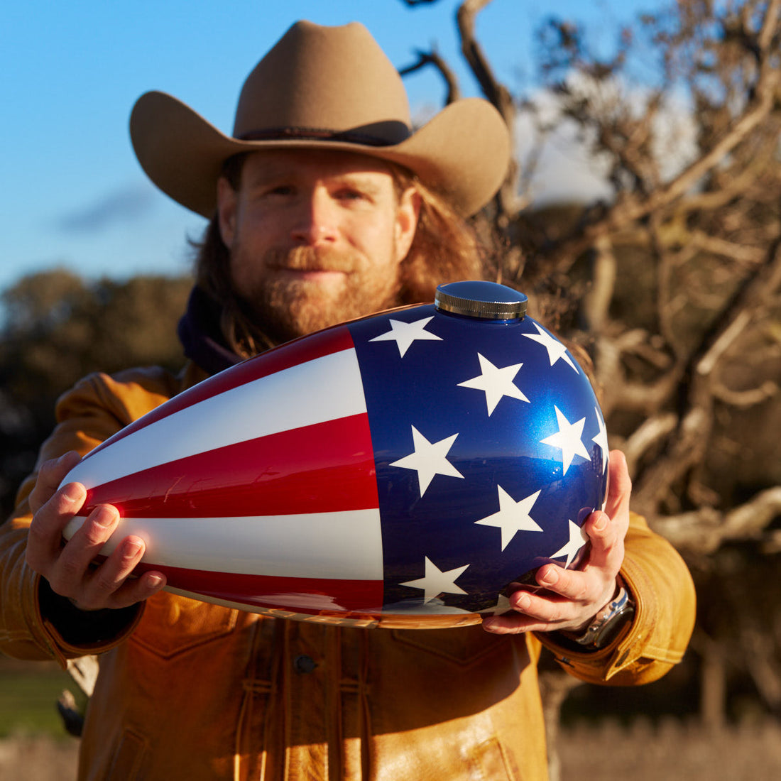 Artisan holding the Freedom memorial urn — how to choose a cremation urn for human ashes by HAUS of URNS