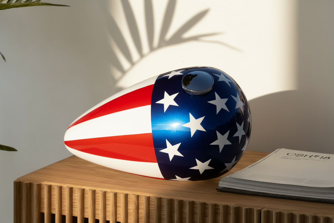 The Freedom cremation urn for human ashes displayed at home — designer memorial urn by HAUS of URNS